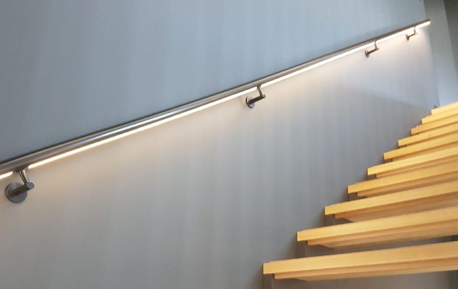 LED strip steps lights