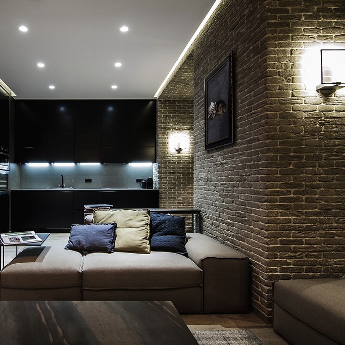 recessed lighting and modern wall lights